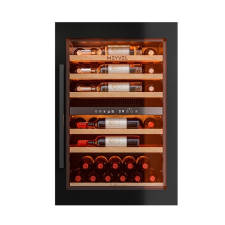 Винный шкаф MV47PRO-KBB2 двухзонный встраиваемый в колонну